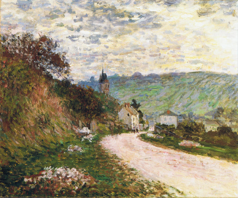 Cloude Monet Paintings The Route a Vetheuil 1878