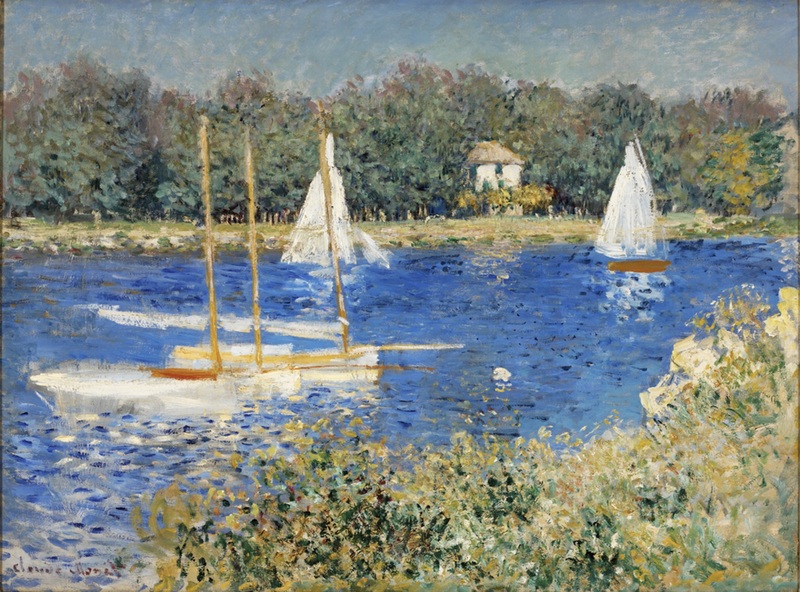 Cloude Monet Oil Paintings The Seine at Argenteuil 1874