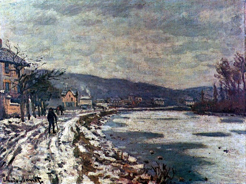 Cloude Monet Oil Paintings The Seine at Bougival 1869