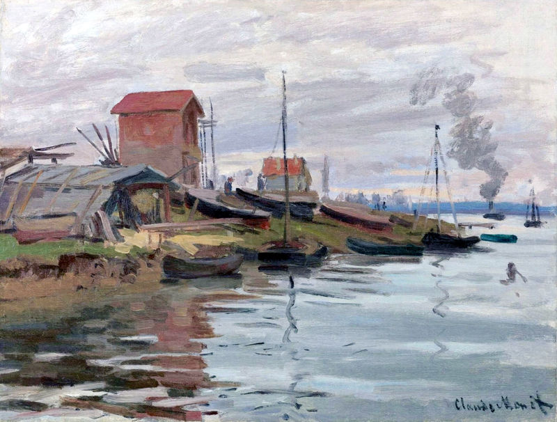 Cloude Monet Oil Paintings The Seine at Petit-Gennevilliers 1872