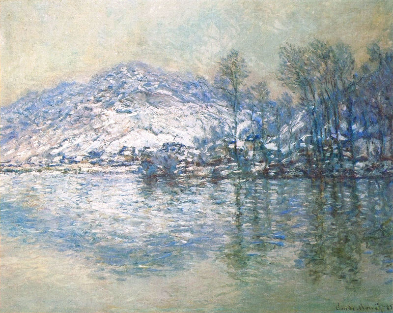 The Seine at Port Villez, Snow Effect 1885