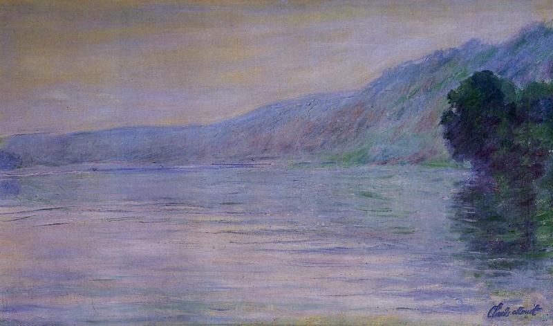 Monet Oil Paintings The Seine at Port-Villez, Blue Effect 1894