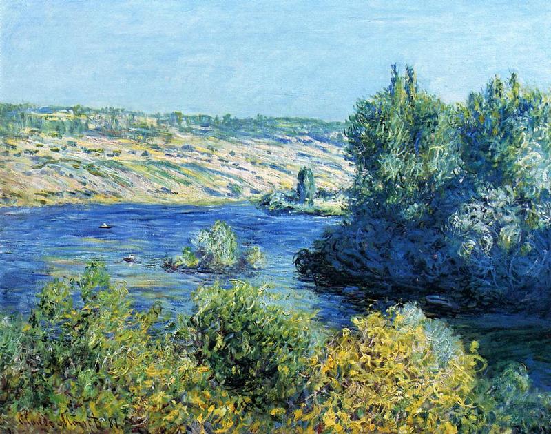 Cloude Monet Oil Paintings The Seine at Vetheuil 2 1881