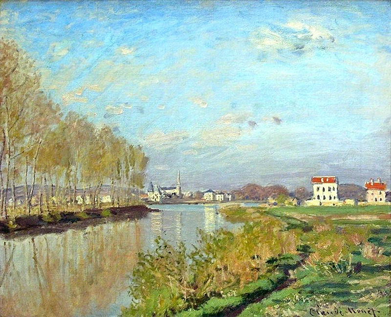 Cloude Monet Paintings The Seine iv Argenteuil 1872
