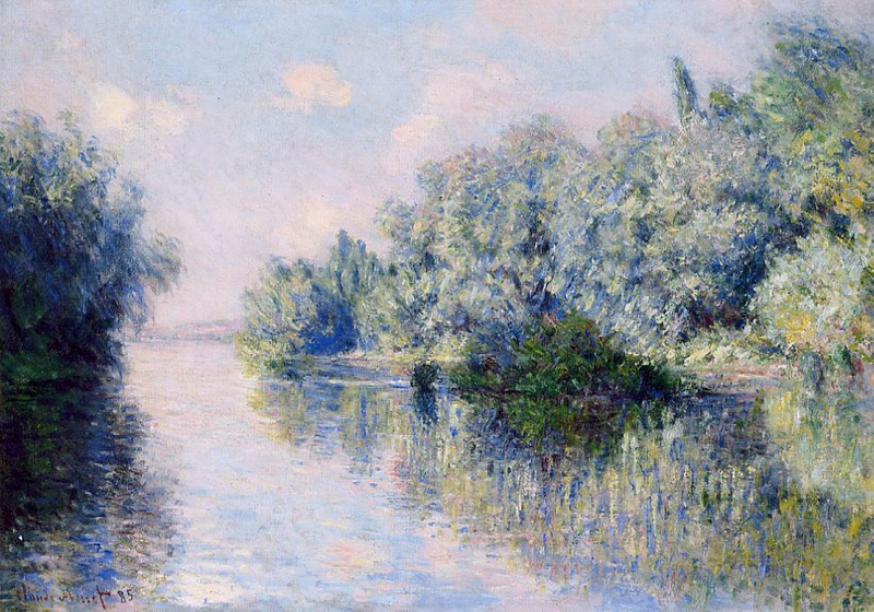 Cloude Monet Oil Paintings The Seine near Giverny 1885