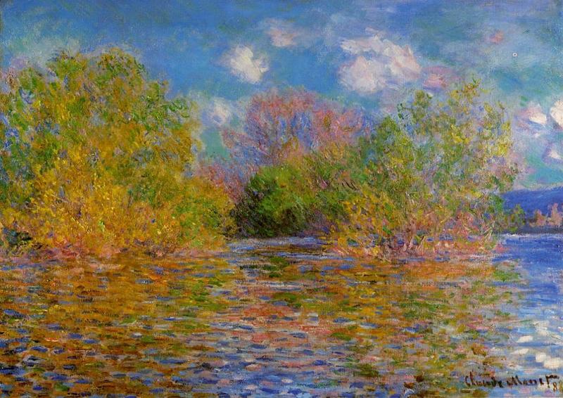 Cloude Monet Oil Paintings The Seine near Giverny 1888