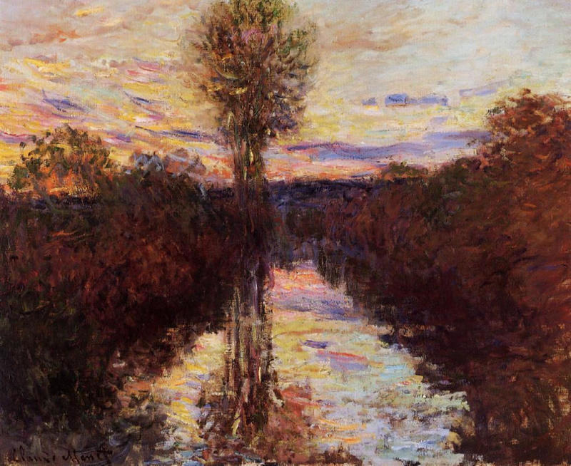 The Small Arm of the Seine at Mosseaux, Evening 1878