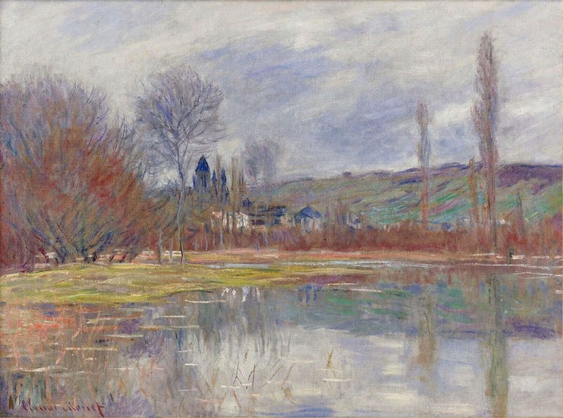 Cloude Monet Oil Paintings The Spring at Vetheuil 1881