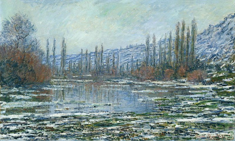 Cloude Monet Oil Paintings The Thaw at Vetheuil 1881