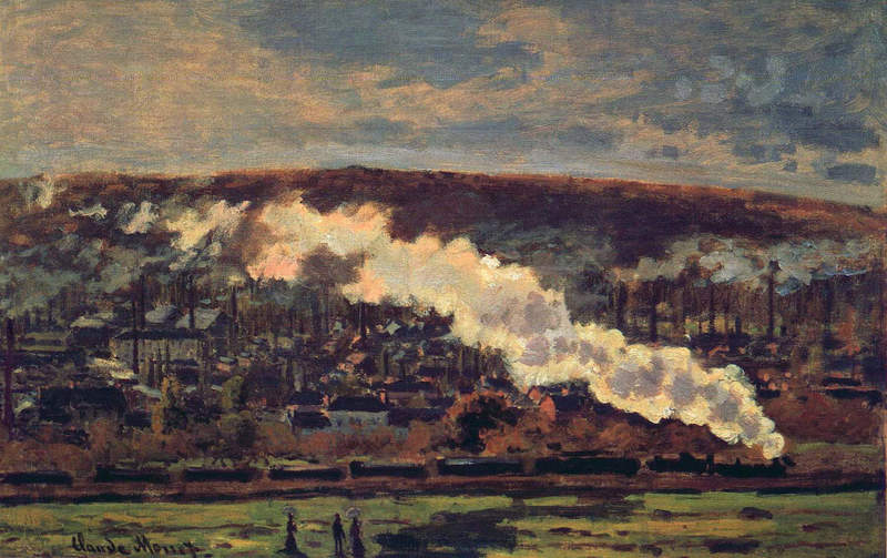 Cloude Monet Classical Oil Paintings The Train 1872