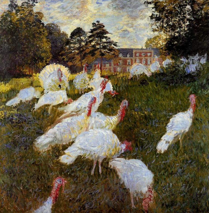 Cloude Monet Classical Oil Paintings The Turkeys 1876