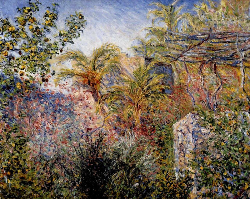 Cloude Monet Oil Paintings The Valley of Sasso, Bordighera 1884