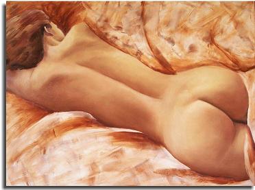 Dafen Modern Naked Portraiture Oil Painting on canvas -figure079