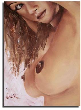 Dafen Modern Naked Portraiture Oil Painting on canvas -figure082