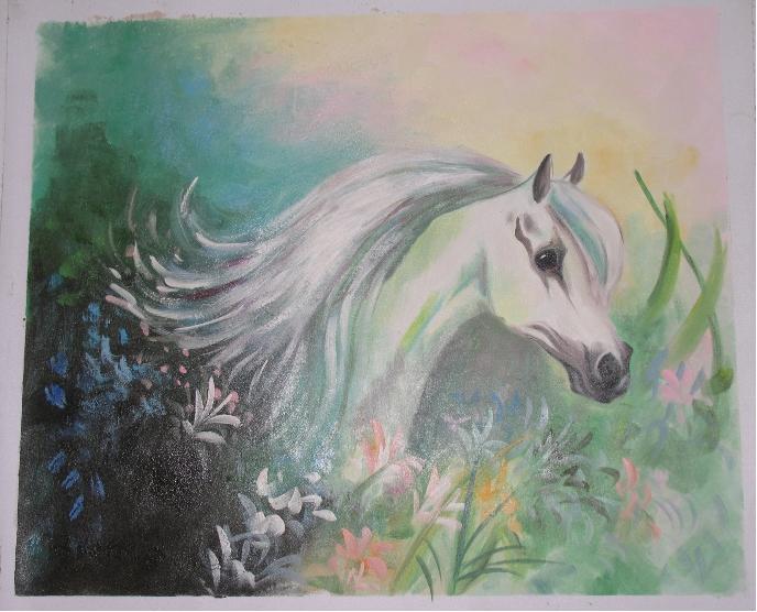 Dafen Oil Painting on canvas -horse040