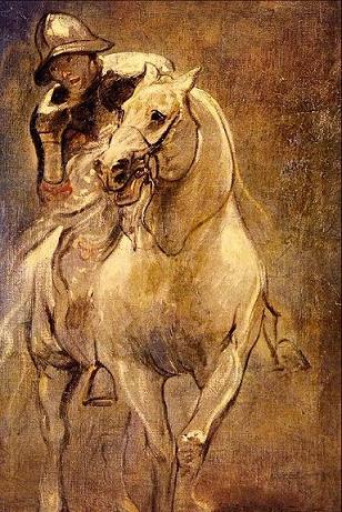 Dafen Oil Painting on canvas -horse044
