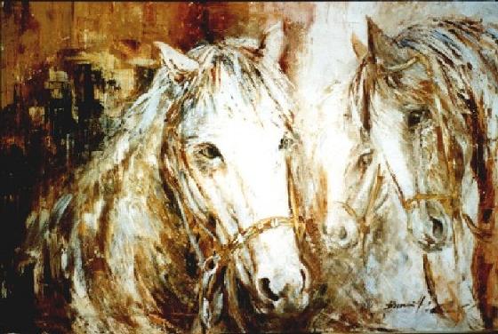 Dafen Oil Painting on canvas -horse052