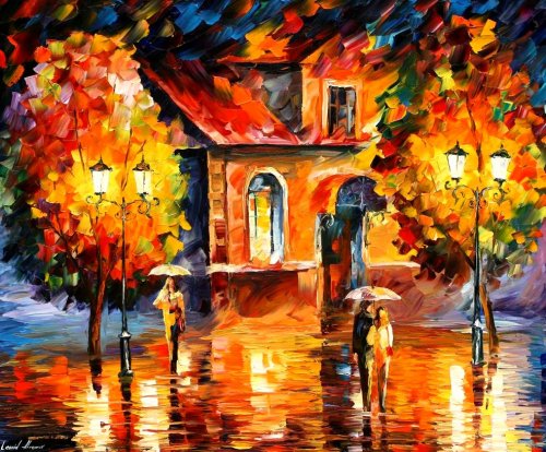 Modern impressionism palette knife oil painting kp004