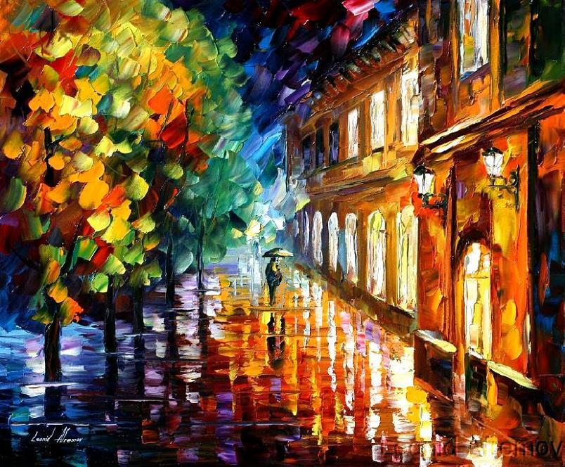 Modern impressionism palette knife oil painting kp009