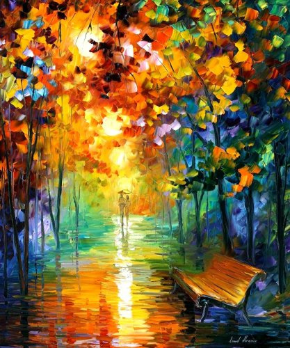 Modern impressionism palette knife oil painting kp019