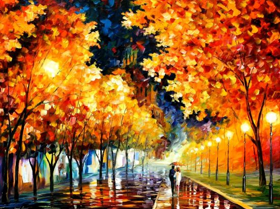 Modern impressionism palette knife oil painting kp022