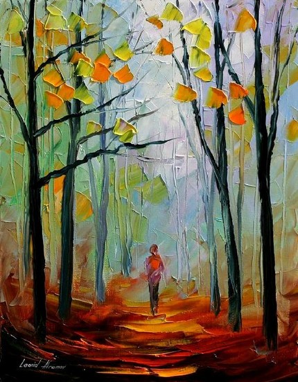 Modern impressionism palette knife oil painting