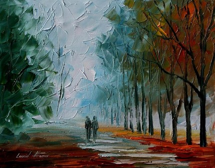 Modern impressionism palette knife oil painting kp047