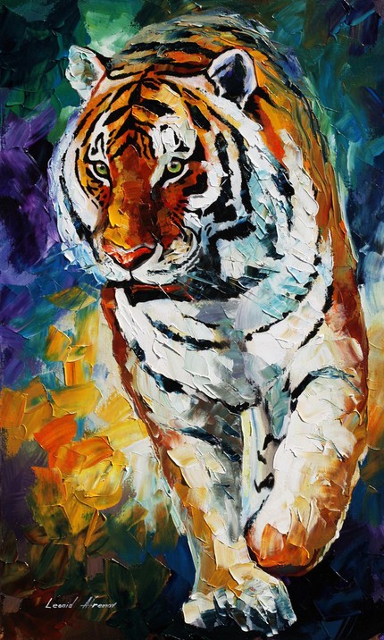 Modern impressionism palette knife oil painting kp050