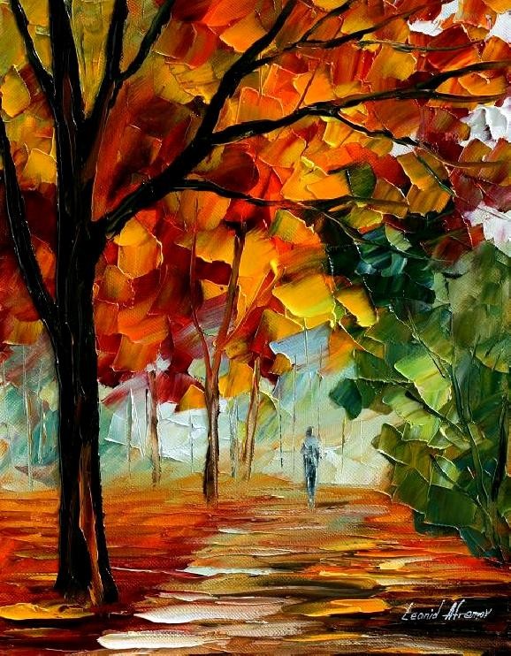 Modern impressionism palette knife oil painting kp114