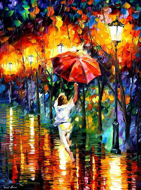 Modern impressionism palette knife oil painting kp183