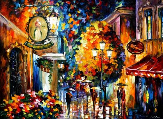 Modern impressionism palette knife oil painting kp188