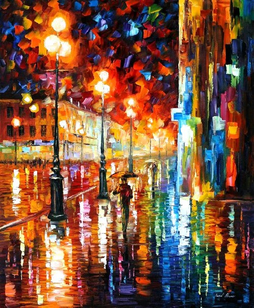 Modern impressionism palette knife oil painting kp191