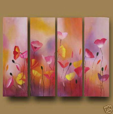 Dafen Oil Painting on canvas the flowers -set 596