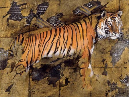 Dafen Oil Painting on canvas -tiger04